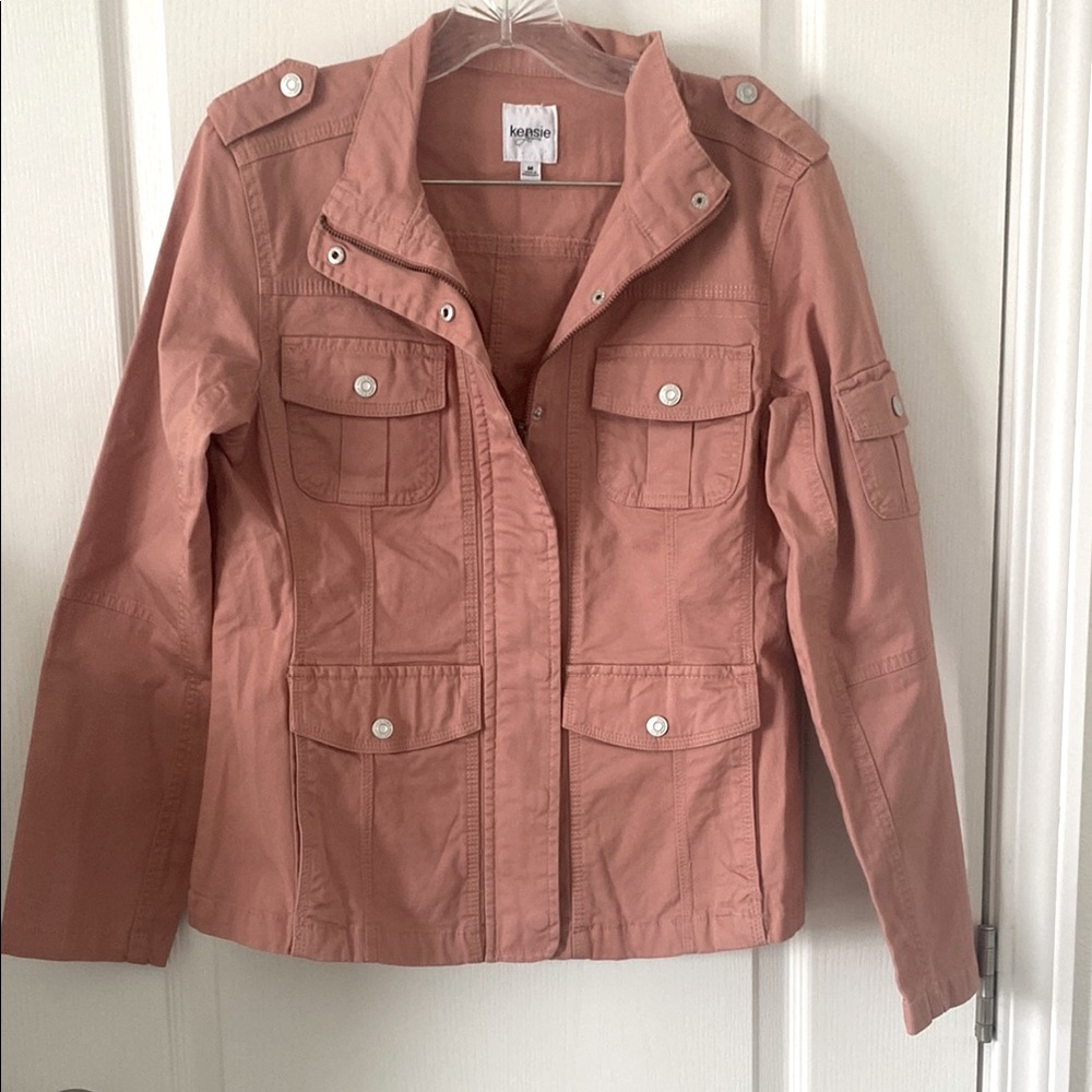 Kensie Women's Utility Pink Jacket